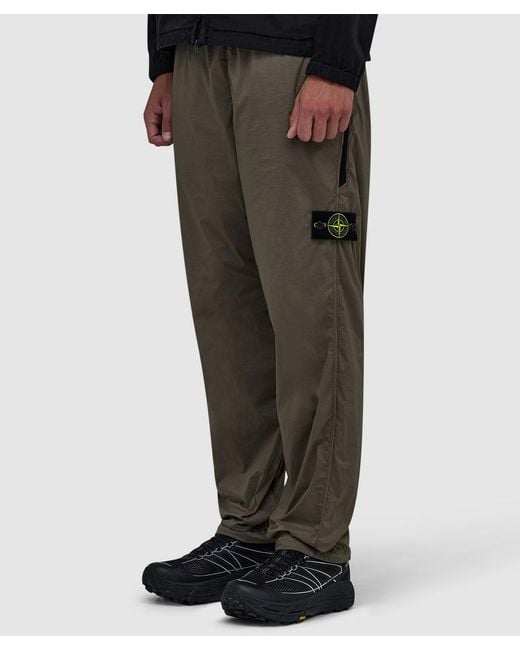 Stone Island Gray Ultralight Nylon Stretch-Tc Pant (Khaki for men
