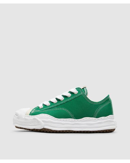 Maison Mihara Yasuhiro Green Hank Og Sole Low Canvas Sneaker (Cl