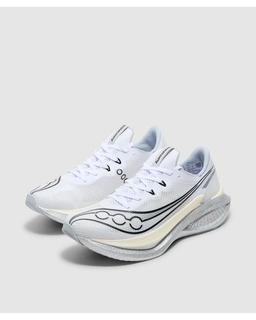 Saucony White Endorphin Pro 5 Sneaker for men