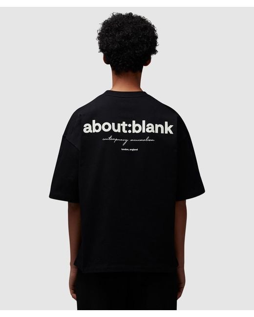 About Blank Black Box T-Shirt /Ecru