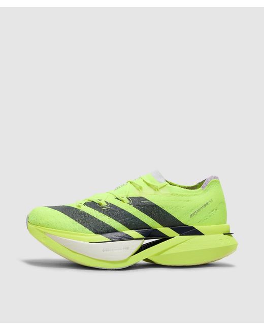 Adidas Yellow Adizero Prime X3 Strung Sneaker (Solar/Solar/Solar for men