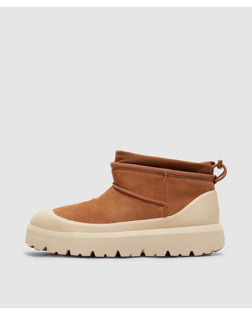 Ugg Brown Ultra Mini Weather Boot (Chestnut Whitecap for men