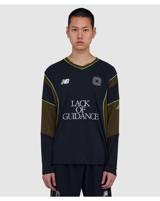 New Balance Blue X Lack Of Guidance Long Sleeve Jersey Shirt for men