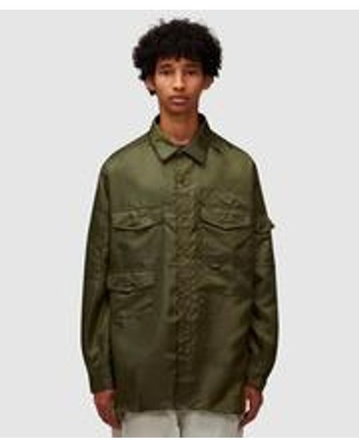 Engineered Garments Green Trail Shirt for men
