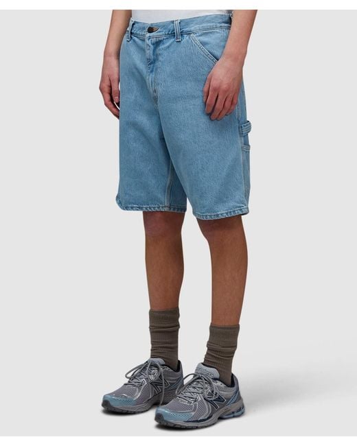 Carhartt Blue Single Knee Denim Short for men