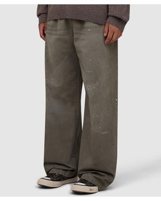 Acne Gray Plott Peached Light Twill Pant (Dusty for men