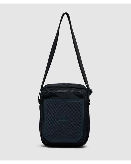Stone Island Black Nylon Panama Pouch Bag