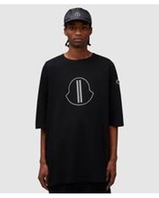Rick Owens Black X Moncler Level T-shirt for men