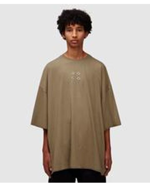 Rick Owens Brown Tommy Eyelet T-shirt for men