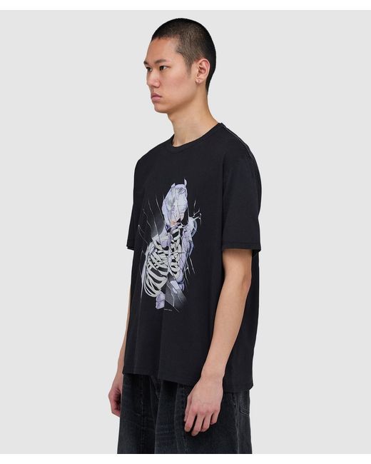 Our Legacy Black New Box T-Shirt (Cybemetic Angel Print for men