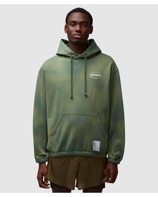 Satisfy Green Running Softcell Hoodie for men