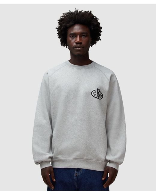 Parra Gray Legs Logo Sweatshirt (Heather for men