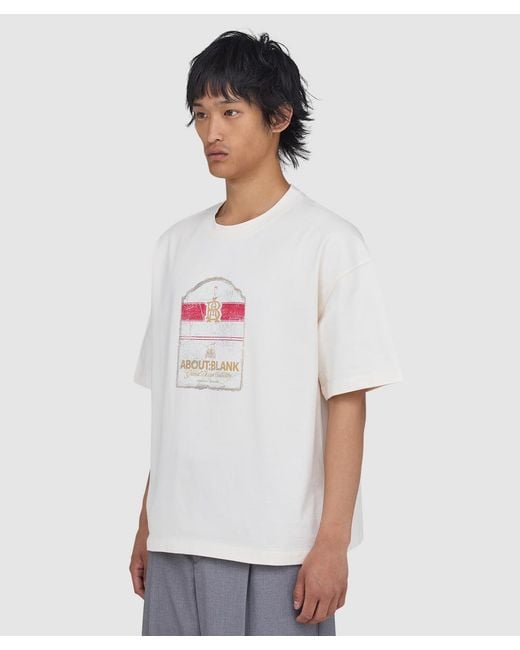About Blank White Bottle T-Shirt (Oat for men