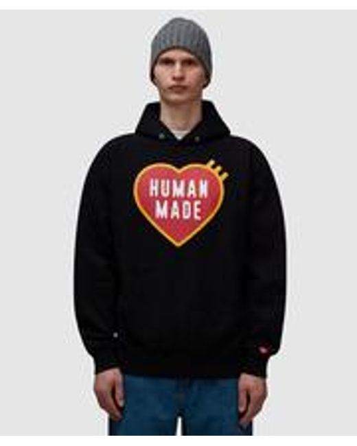 Human Made Black Heart Logo Hoodie for men