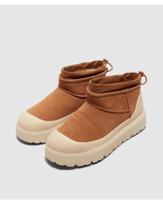 Ugg Brown Ultra Mini Weather Boot (Chestnut Whitecap for men