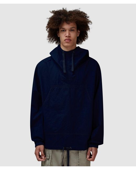 Beams Plus Blue Military Smock Jacket for men