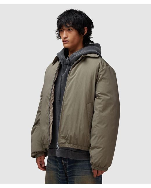 Our Legacy Brown Avenue Puffa Jacket (Solaro Sage Tide Cotton Nylon for men