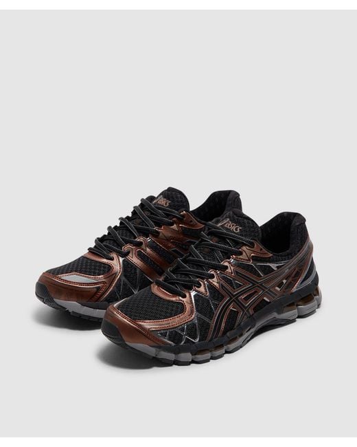 Asics Black Gel-Kayano 20 Sneaker (Burgundy for men