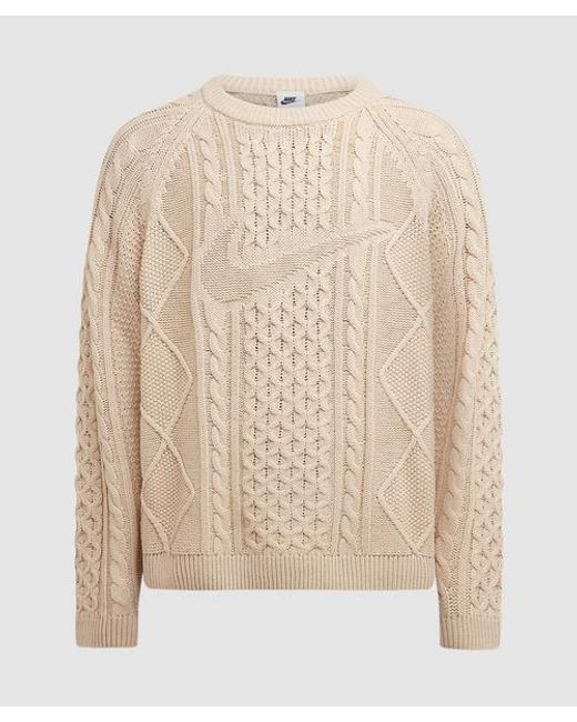 Nike Natural Cable Knit Sweater for men