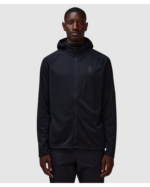 On Shoes Blue Climate Zip Hoodie for men