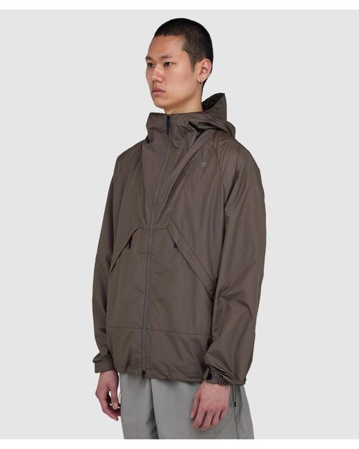 Goldwin Green Ripstop Hooded Jacket (Sand Land for men