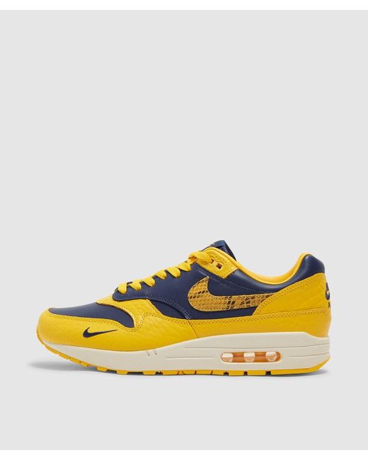 Nike Yellow Air Max 1 'Michigan' Sneaker (Midnight/Varsity Maize-Natural