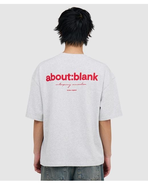 About Blank White Box T-Shirt Marl for men