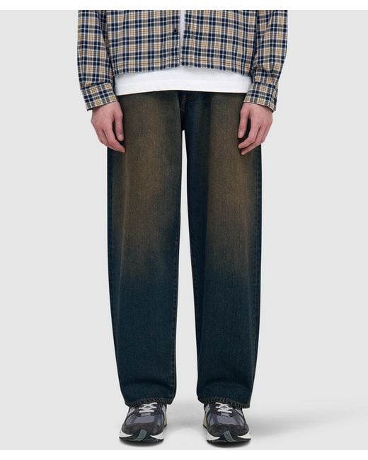 Beams Plus Black Wide Denim Jean (Dusty for men