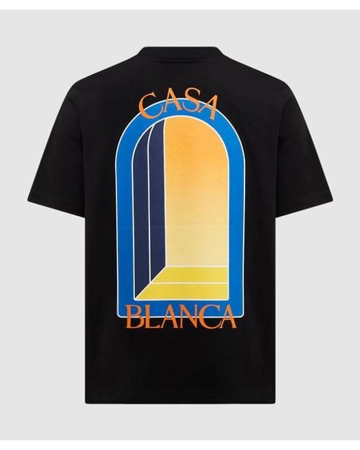 CASABLANCA Black L'arche De Nuit T-shirt for men