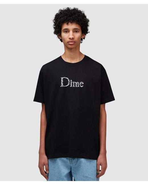 Dime Black Classic Skull T-shirt for men