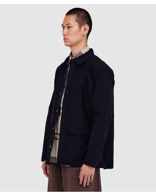 Barbour Blue Newbirch Overshirt for men