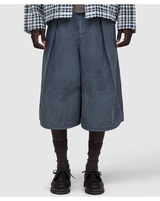 YMC Blue Salba Short (Garment Dyed Charcoal for men