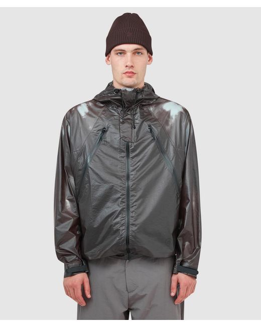 Purple Mountain Observatory Gray Heat Reactive Obsidian Shell Jacket (Dark for men