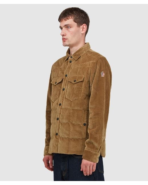 Moncler Brown Gelt Shirt Jacket for men