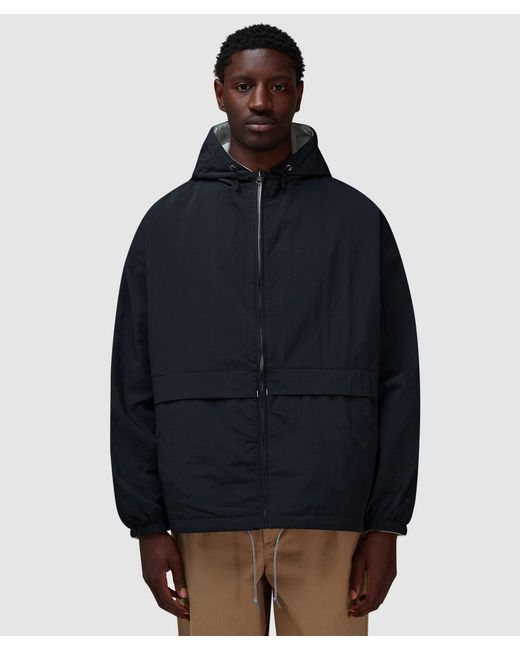 Nanamica Blue Reversible Hooded Jacket for men
