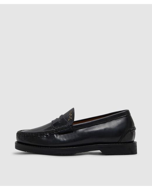 Visvim Black Fabro Folk Loafer ( for men