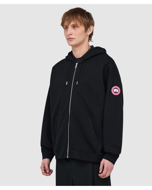 Canada Goose Rove Full Zip Hoodie in Black for Men | Lyst