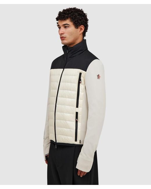 Moncler Natural Grenoble Padded Zip-Up Jacket for men