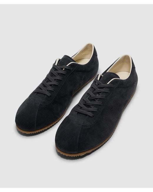 Common Projects Black Suede Driving Sneaker (Dark