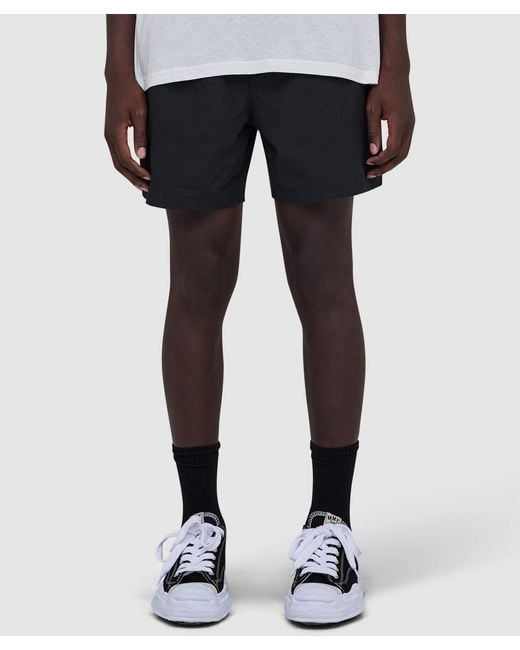 Cole Buxton Black Mini Logo Swim Short for men