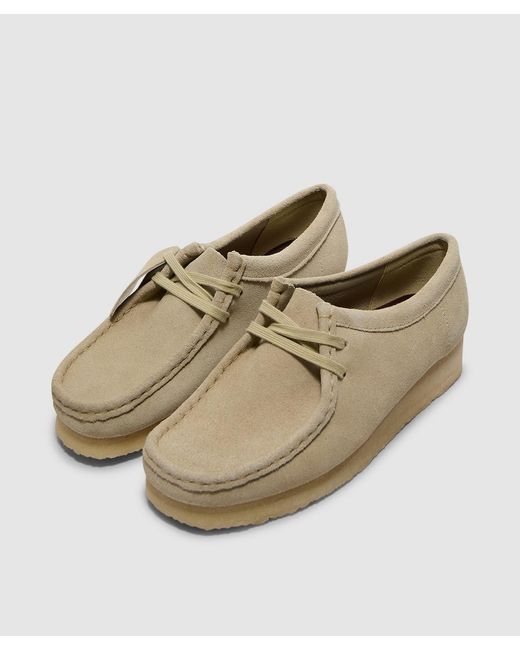Clarks White Wallabee Shoe (Maple Suede for men