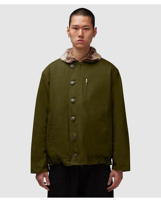 FRIZMWORKS Green Edgar N-1 Deck Jacket for men