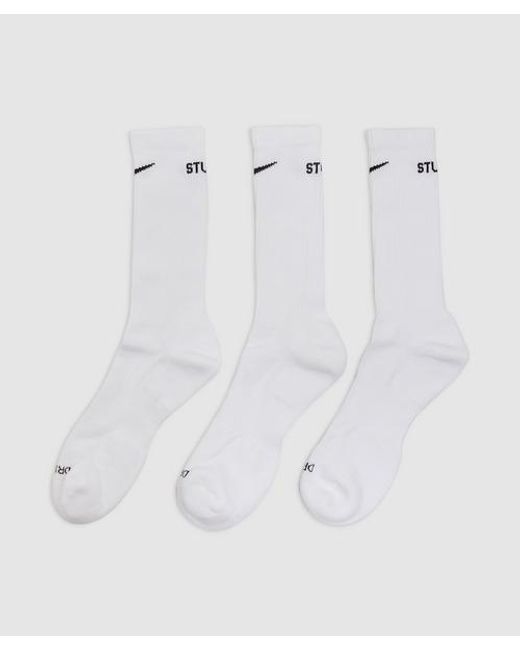 Nike White X Stussy Nrg Crew Sock for men