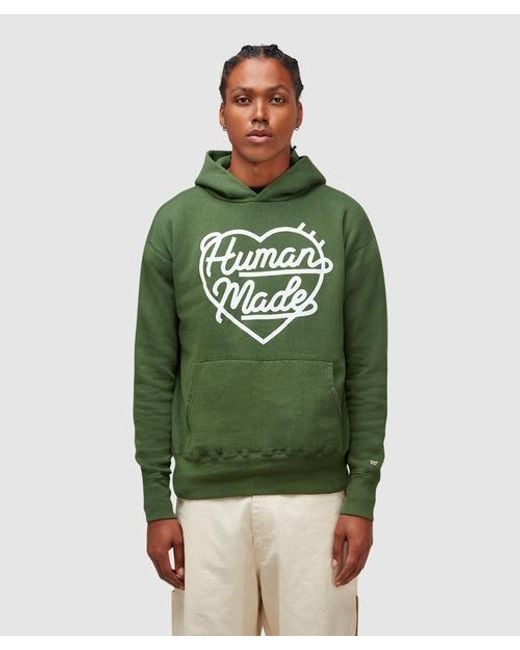 Human Made Tsuriami Logo Hoodie in Green for Men | Lyst