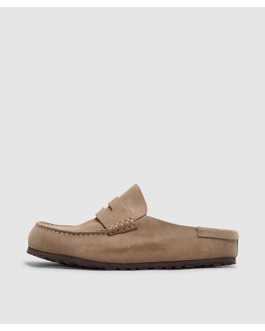 Birkenstock Brown Naples Wrapped Loafer (Taupe