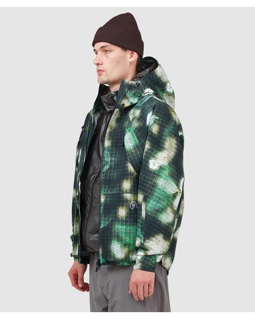 Purple Mountain Observatory Green 3L Hardshell Jacket (Floral for men