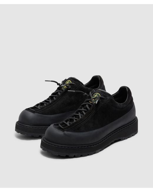 Stone Island Black Low Top Hiking Sneaker