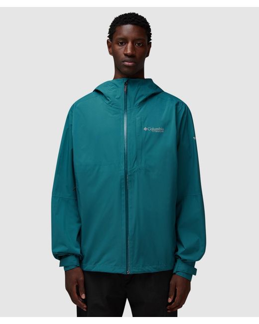 Columbia Blue Ampli-Dry Ii Shell Jacket for men