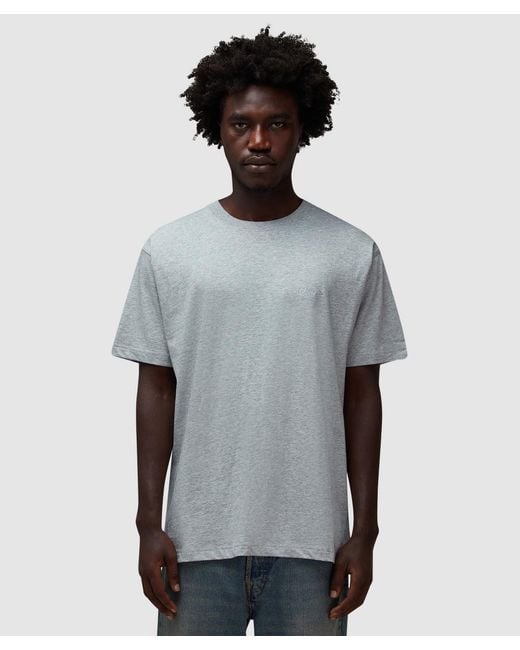 Dime Gray Cursive Small Logo T-Shirt (Heather