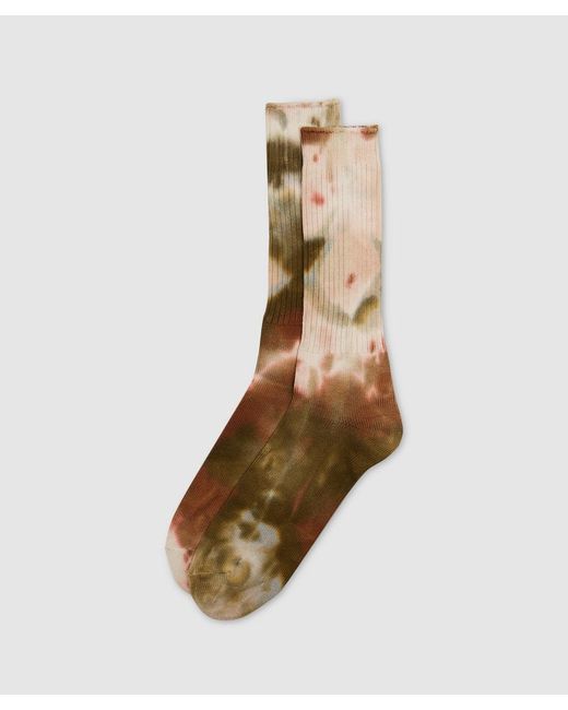 Anonymous Ism Natural Tie Dye Crew Sock